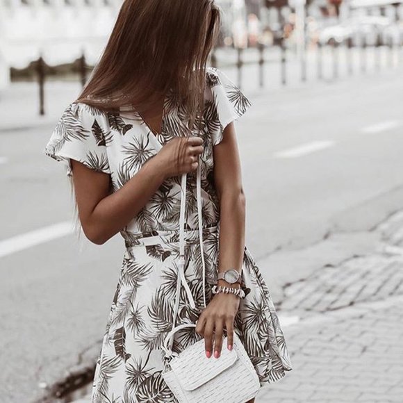 Side Wrap A-line Dress - Picture 6 of 6